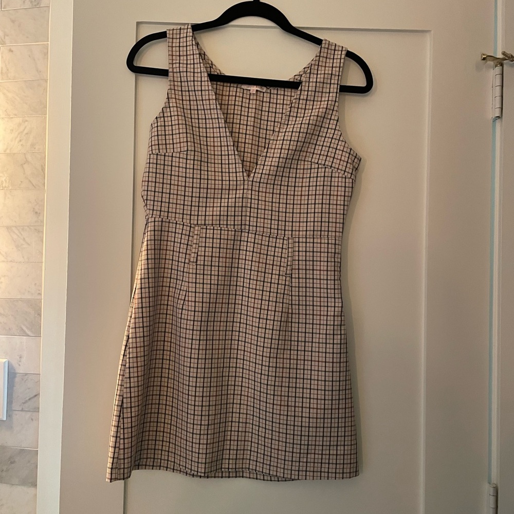 Plaid Belted Mini Dress